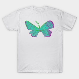 Turquoise butterfly T-Shirt